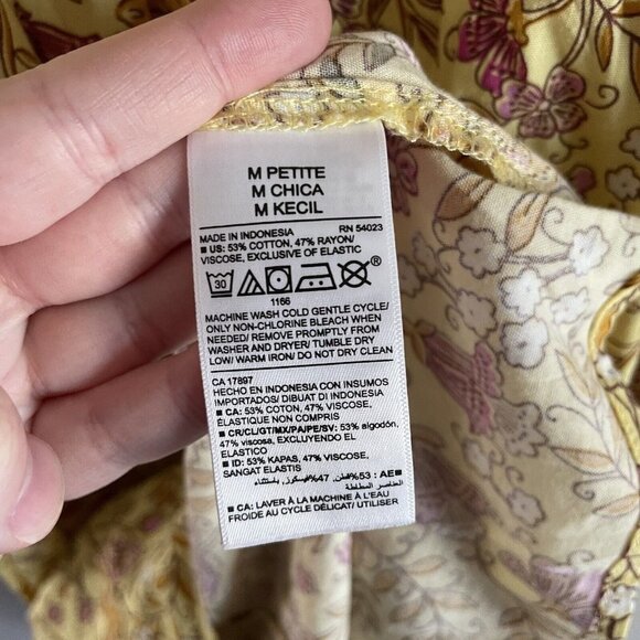 Old Navy Women MP Cottagecore Prairie Waist Defined Puff Sleeve Maxi Dress NWT - Picture 11 of 12